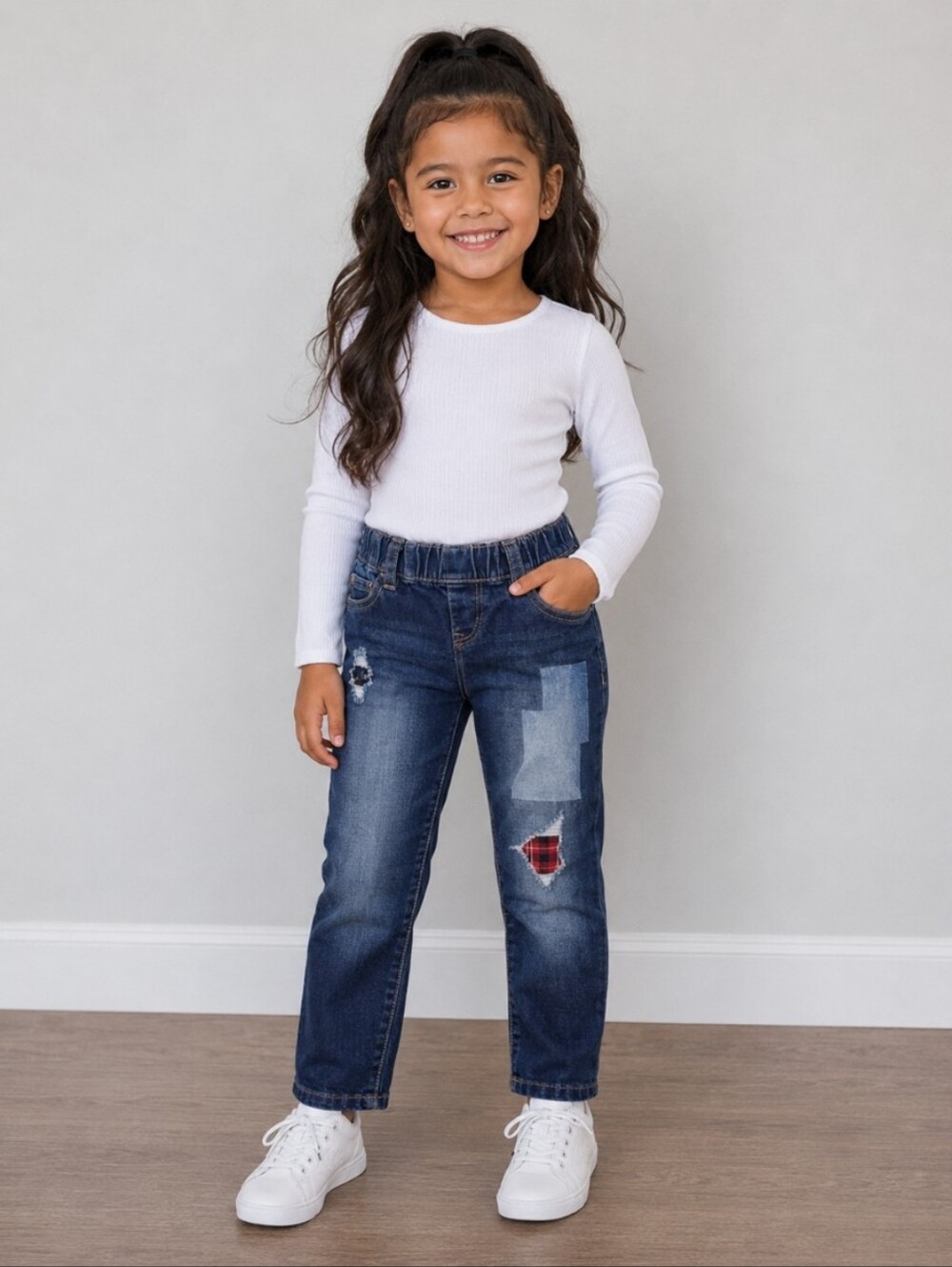 BABY GAP 1969  Distressed Patch Legging Jean